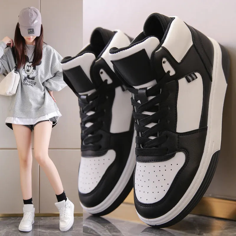 Women Fashion Sneakers High-Top Shoes Casual Loafers