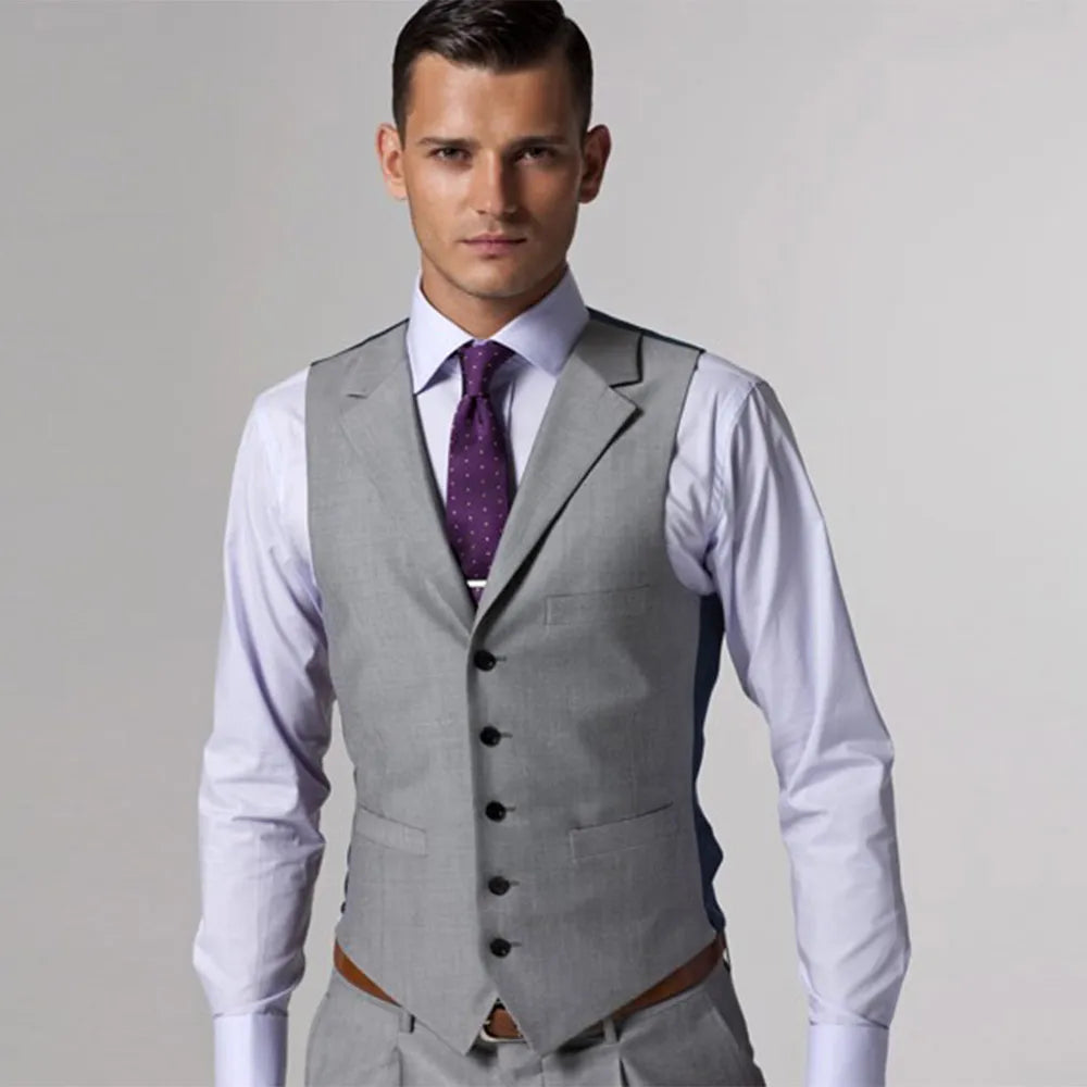 Gray Wedding Suits For Men With 3 Piece Suits Custom Made Suits Groom Suit Men Grey