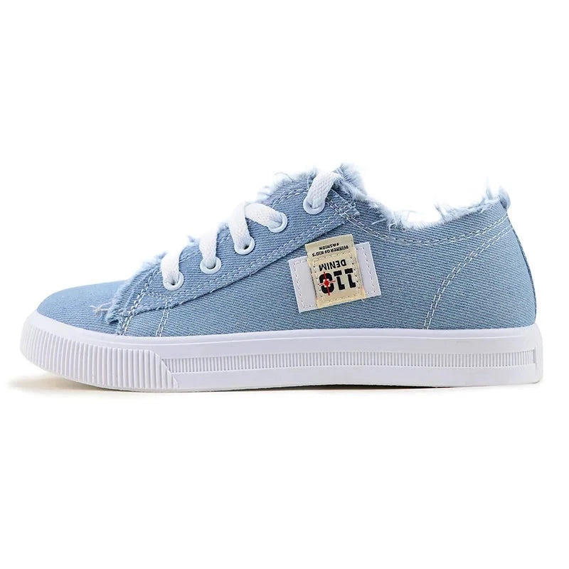 Women Canvas shoes Sneakers Hot Solid Lace-up Superstar Shoes for Girls Non-slip