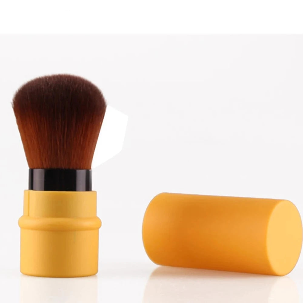 Loose Power Foundation Blush Makeup Brush Mini Retractable Portable Blusher Face Brushes