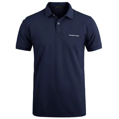 Clothing Men Polo Shirt Men Business Casual Solid Male Polo Shirt Short Sleeve