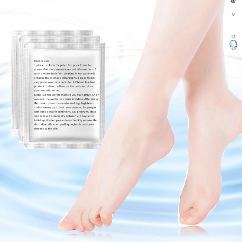 Foot Mask Remove Dead Skin Cuticles Heel Socks for Pedicure Exfoliating Foot Mask