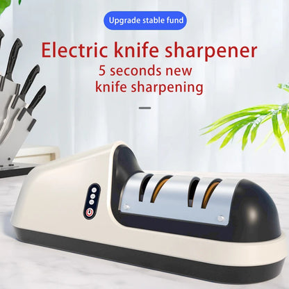 Electric Knife Sharpener USB Charging Automatic Knife Grinder Household