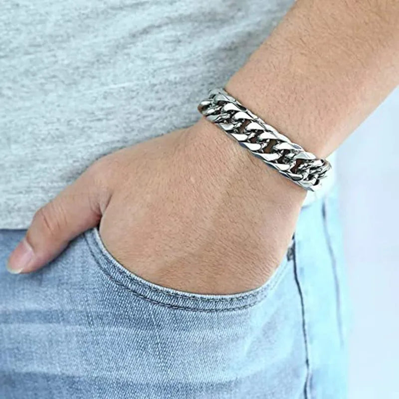 Stainless Steel Hand Chain Bracelet for Men