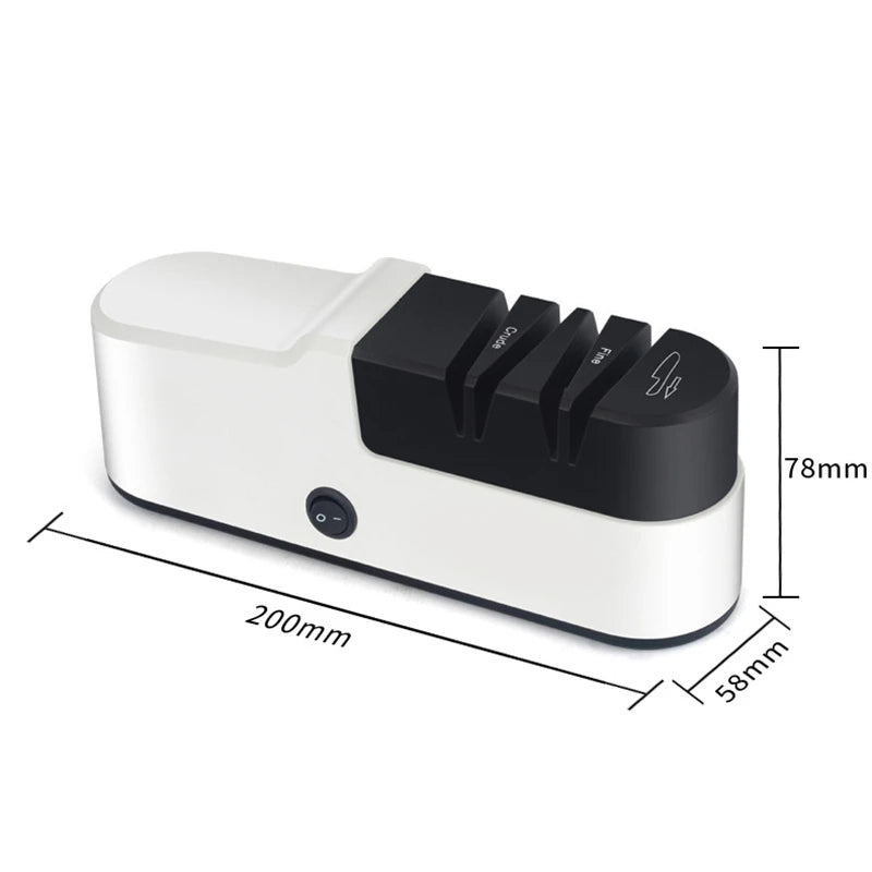 Electric Knife Sharpener USB Charging Automatic Knife Grinder Household