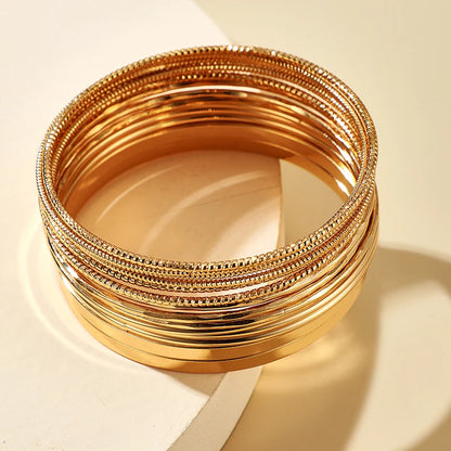 Punk Gold Color Bracelets for Women