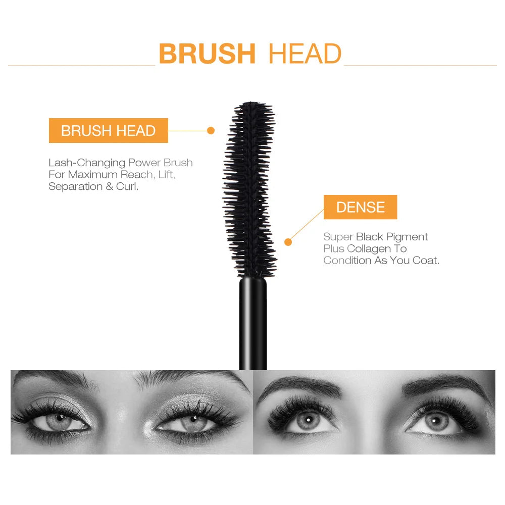 Mascara Lengthening Black Lash Eyelash Extension Eye Lashes Brush Beauty Makeup Long-wearing