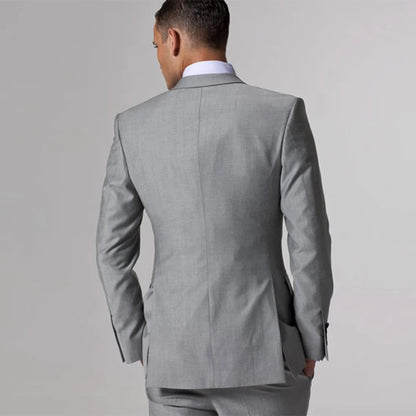 Gray Wedding Suits For Men With 3 Piece Suits Custom Made Suits Groom Suit Men Grey