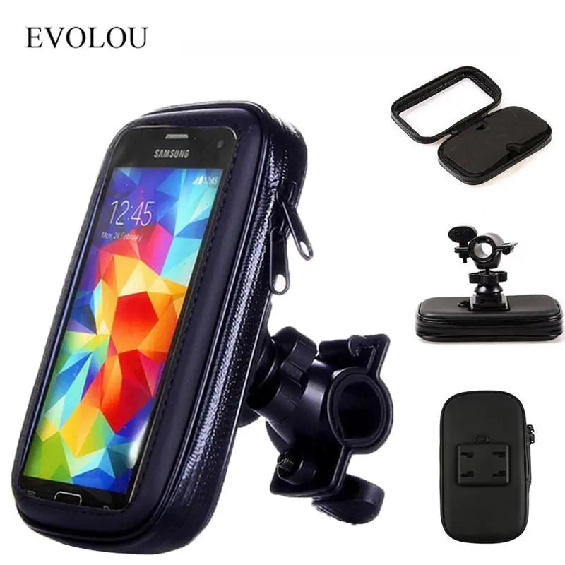 Bicycle Motorcycle Phone Holder For Moto Stand Bag For Iphone X 8 Plus SE S9 GPS