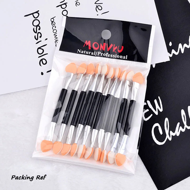 10pcs Eyeshadow Applicator Pro Sponge Double Ended Make Up