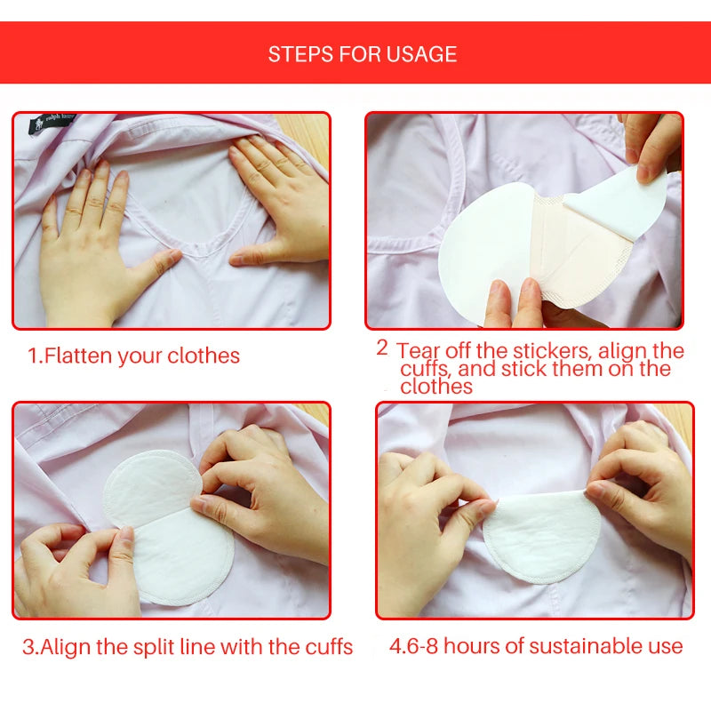 Summer Deodorant Armpits Sweat Pads for Underarm Gaskets Sweat Pads