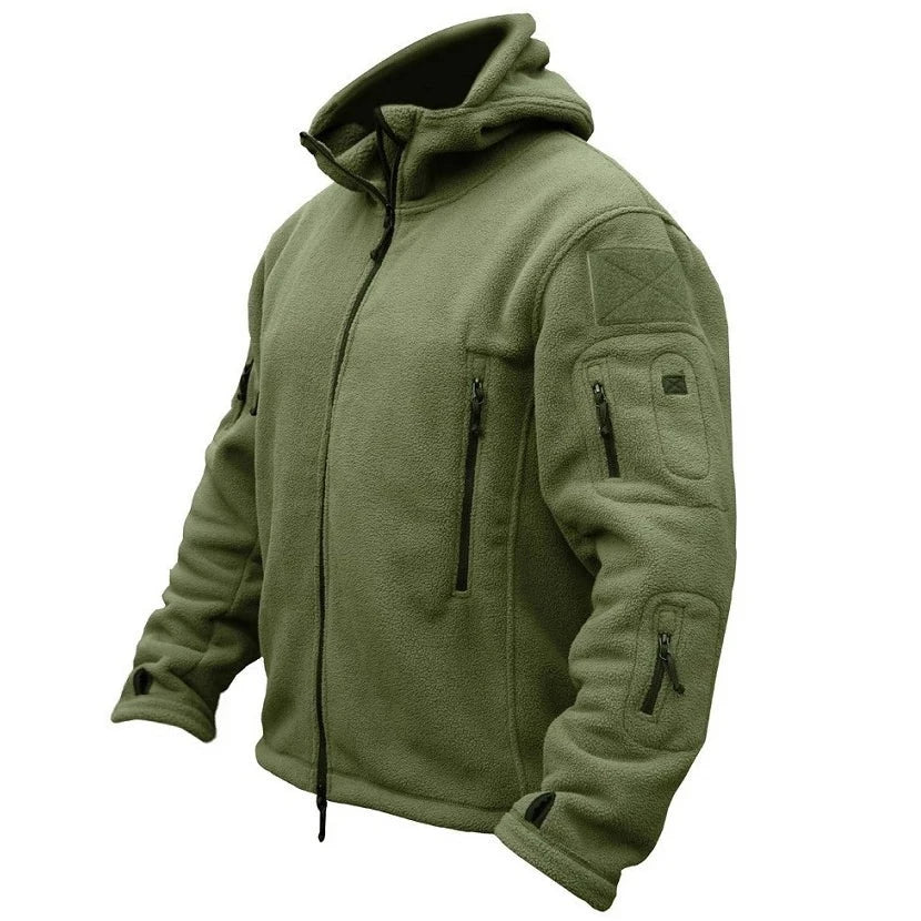 Military Tactical Fleece Jacket Men Warm Polar Army Clothes Multiple Pocket