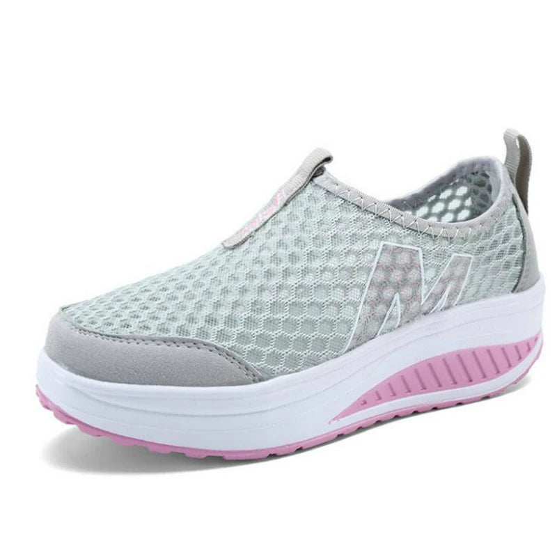 Woman Breathable Mesh Zapatillas Shoes For Women Sneakers Casual Shoes Flats EUR