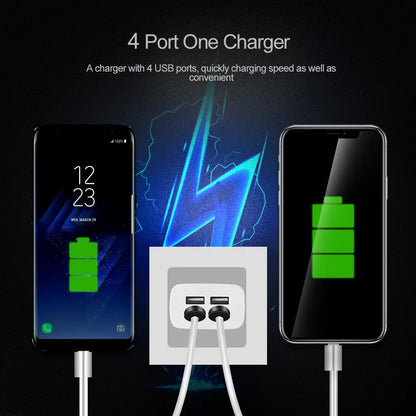 iPhone iPad Samsung Xiaomi OLAF 4 port USB charger adapter 5V4A travel charge