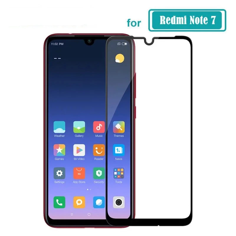 Redmi Note 7 Glass CP+ Full Glue Coverage Screen Protector Tempered Glass