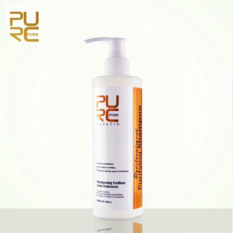 Purifying Shampoo Keratin Hair Teatment Deep Cleaning 300ml