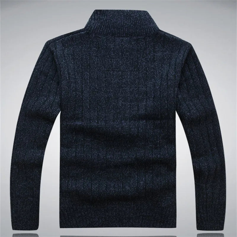 Wool Cotton Cardigan Autumn Men&