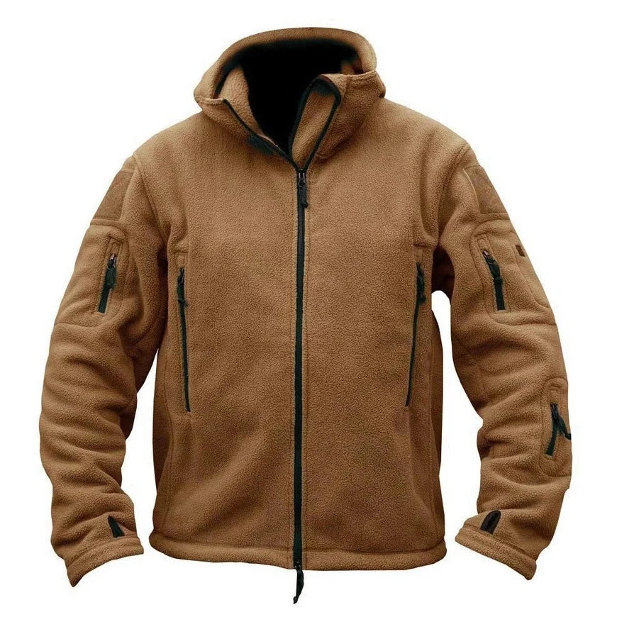 Military Tactical Fleece Jacket Men Warm Polar Army Clothes Multiple Pocket