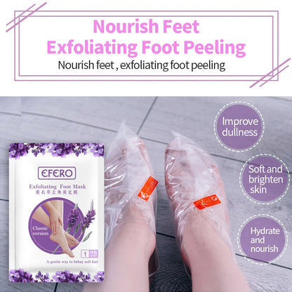 Foot Mask Peeling Callus Remove Dead Skin Cuticles Heel Exfoliating Feet Mask for Legs Socks