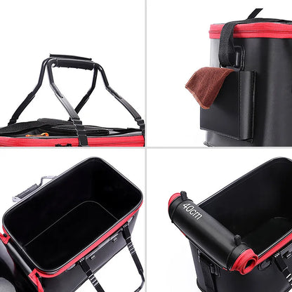 Folding live Fishing Bucket EVA Thickening Fish Bucket Portable Water Tank