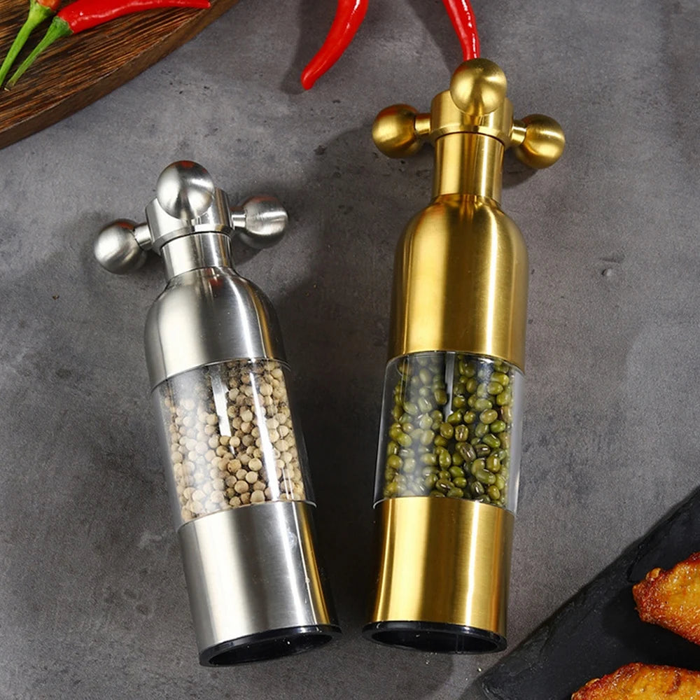 Stainless Steel Grinder Manual Salt and Pepper Mill ceramic core Sesame Spice Grinder Gadgets