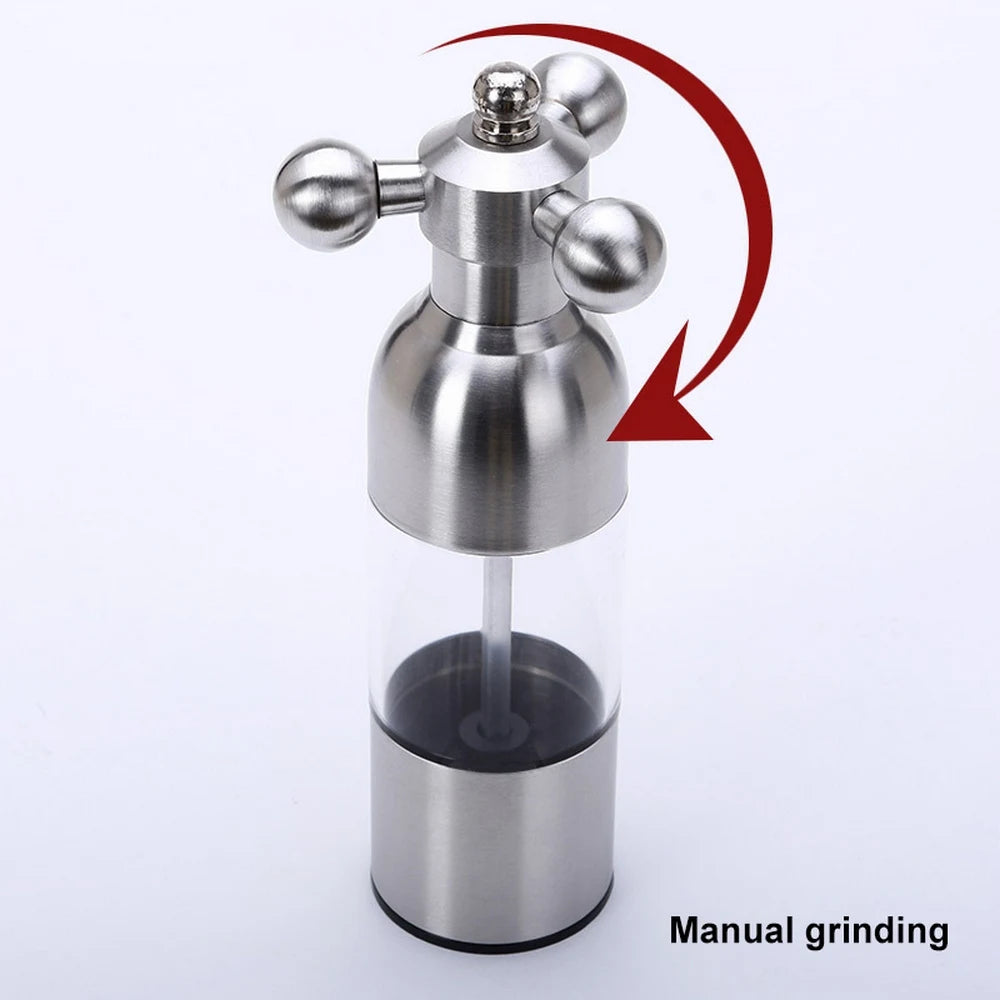 Stainless Steel Grinder Manual Salt and Pepper Mill ceramic core Sesame Spice Grinder Gadgets