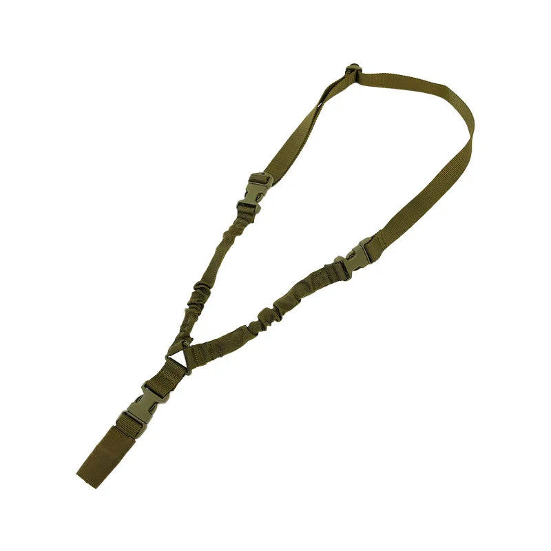 Tactical Gear Tactical Single Point Gun Sling Shoulder Strap Rifle Rope Belt with Metal Buckle