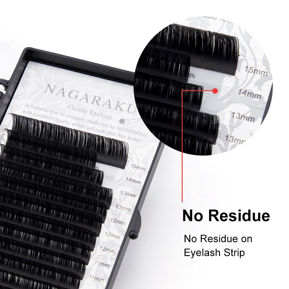 Eyelashes Makeup Maquiagem Individual Eyelash 16 Rows Mix 7-15 Natural Soft Mink Lashes