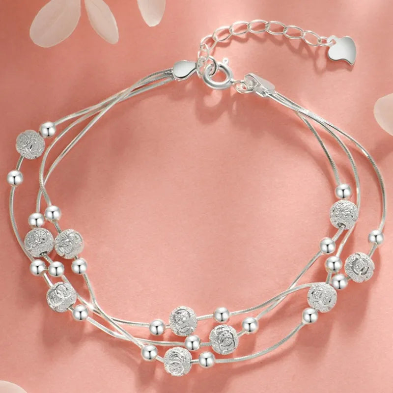 Sterling Silver Vintage Luxury Woman Bracelet