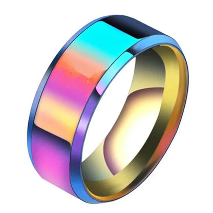 Surface Brushed Stainless Steel Ring for Women