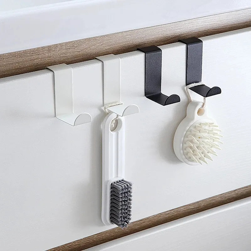 Z-Shaped Bathroom Cabinet Door Hook Stainless Steel Door Rear Hanger Keychain Coat Hook