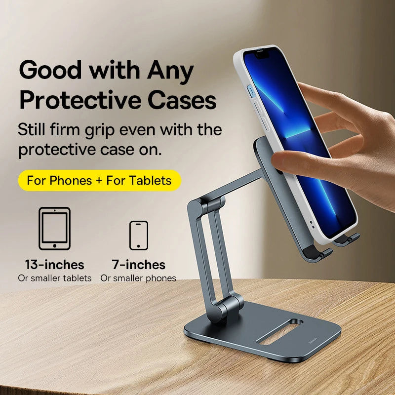 Phone Holder Stand Aluminum Alloy Cell Phone Tablet Stand Support