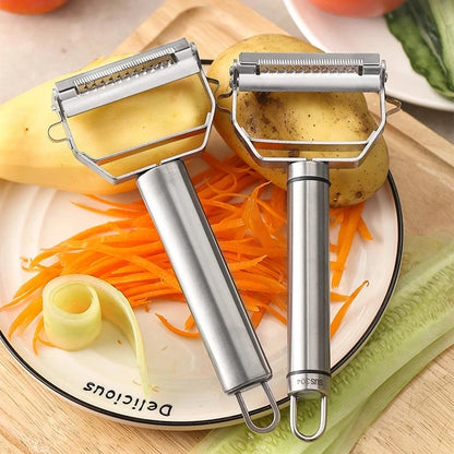 Stainless Steel Peeler Fruit Vegetable Multifunction Grater Julienne Peeler