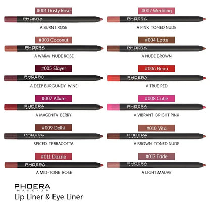 Waterproof Matte Lipliner Pencil Sexy Red Contour Tint Lasting Non-stick Cup Moisturising Lips