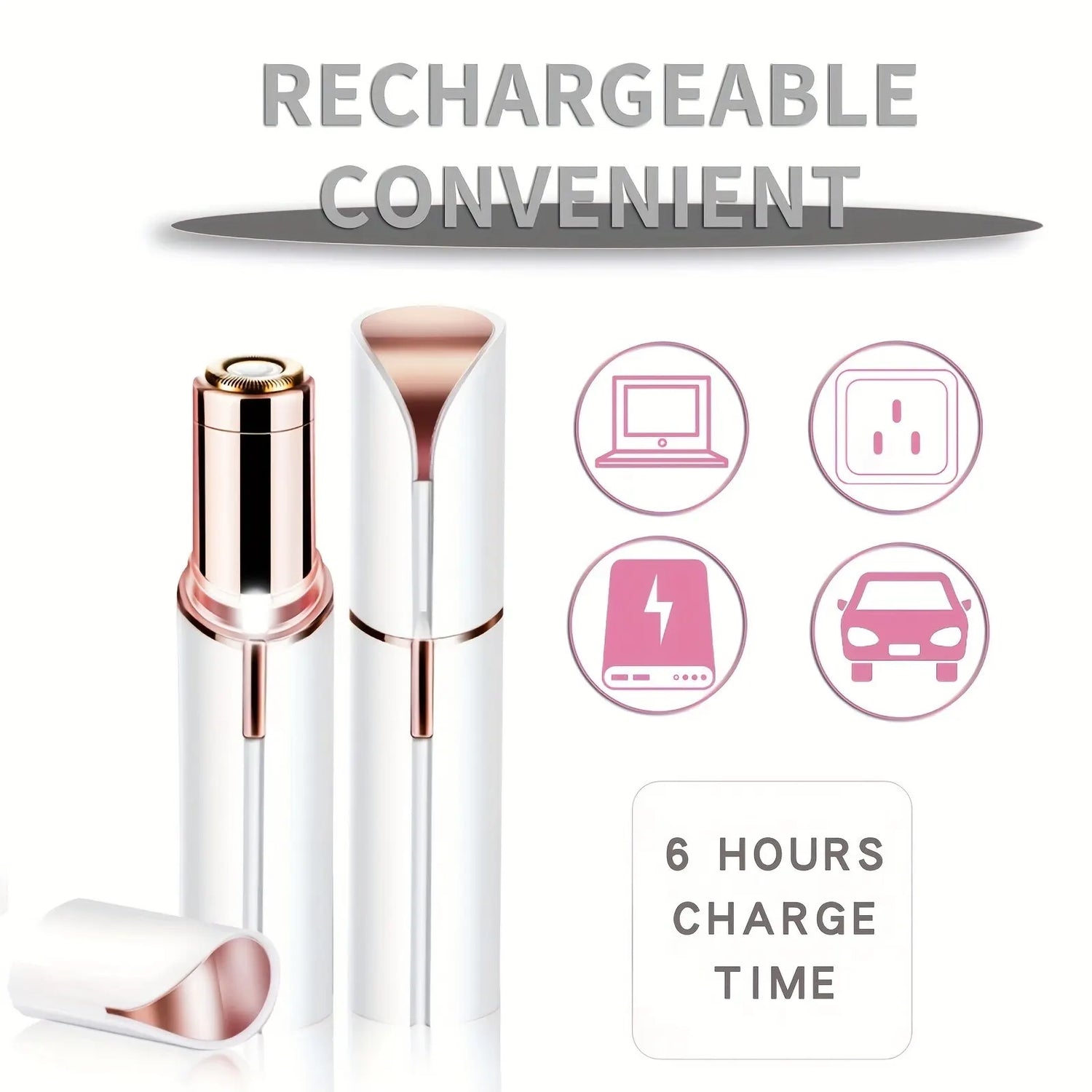 Portable Lipstick Shaped Electric Hair Remover For Women