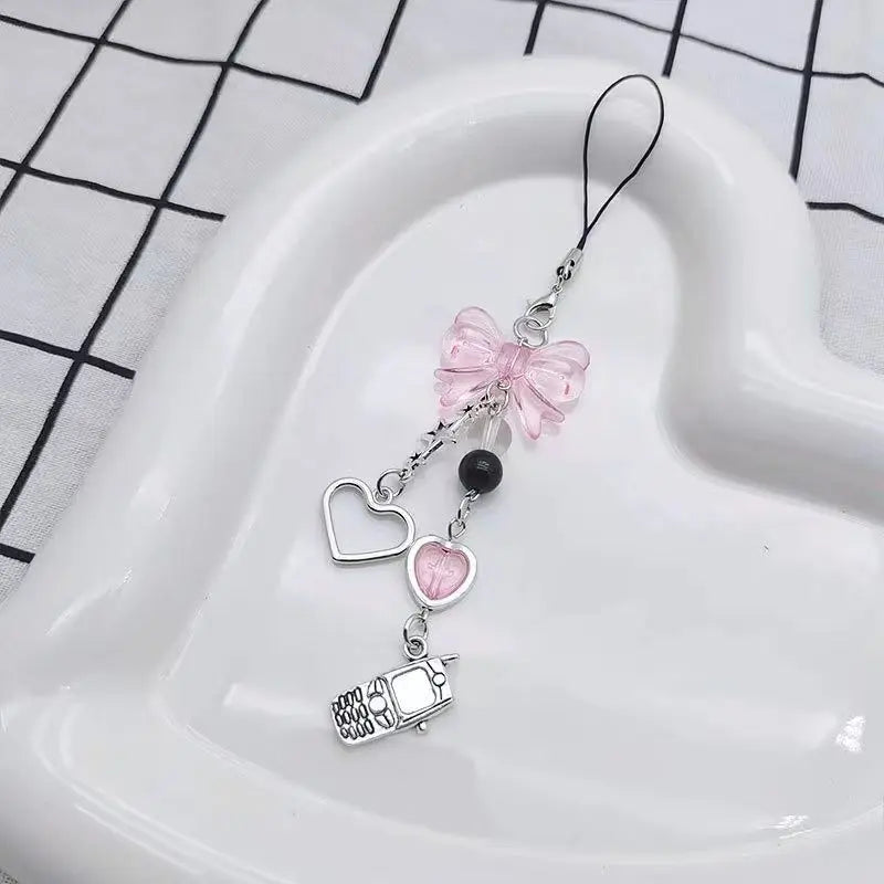 Hello Kitty Cell Phone Rope Chain Sanrio Anime Pendant