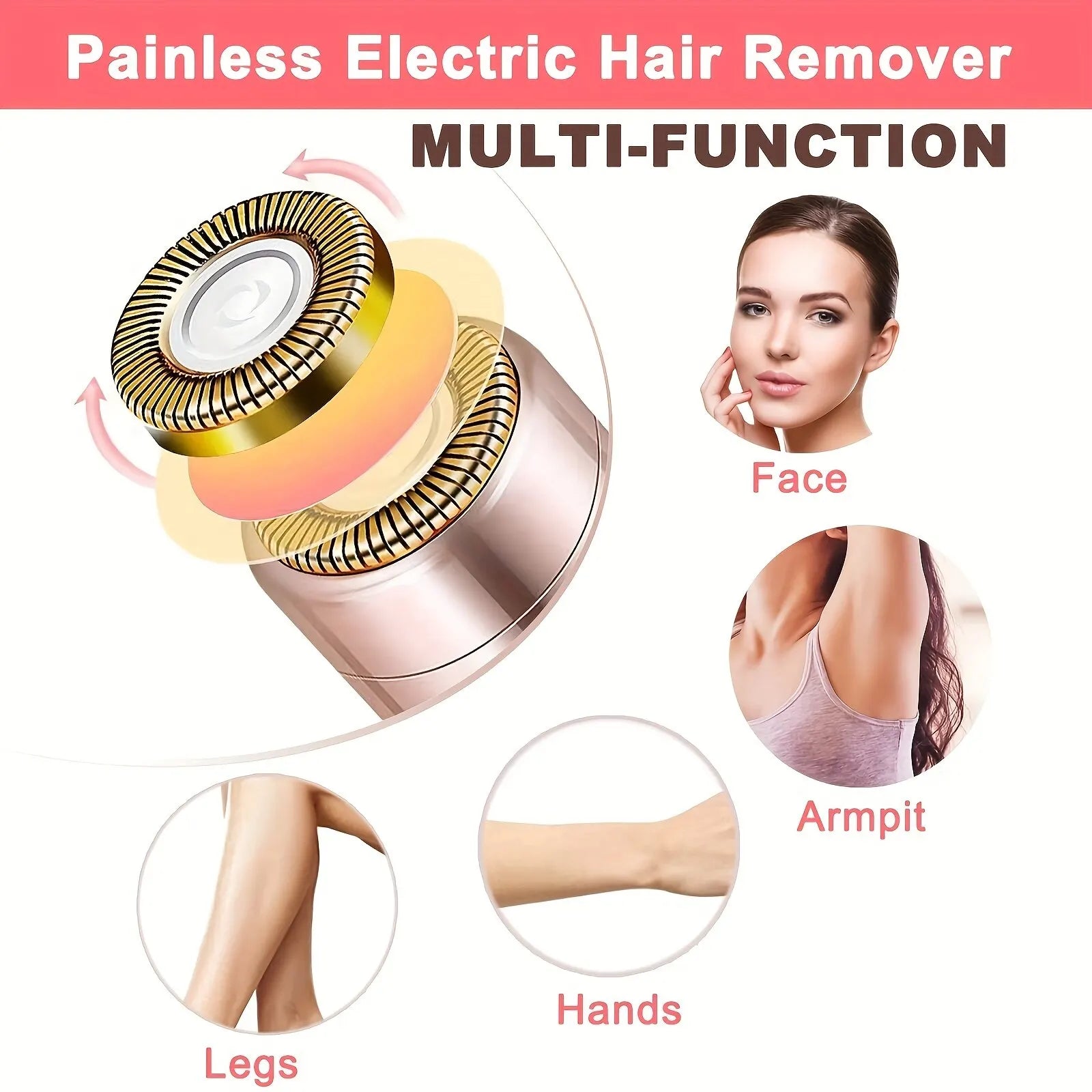 Portable Lipstick Shaped Electric Hair Remover For Women