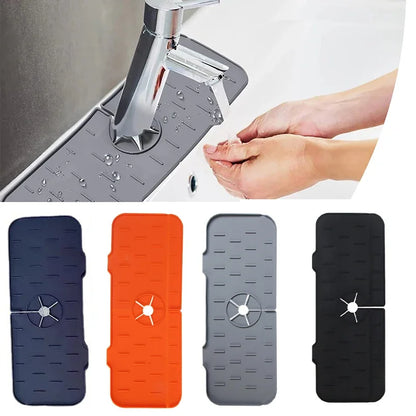 Absorbent Mat Silicon Kitchen Sink Splash Guard Drain Pad Water Splash Catcher Mats