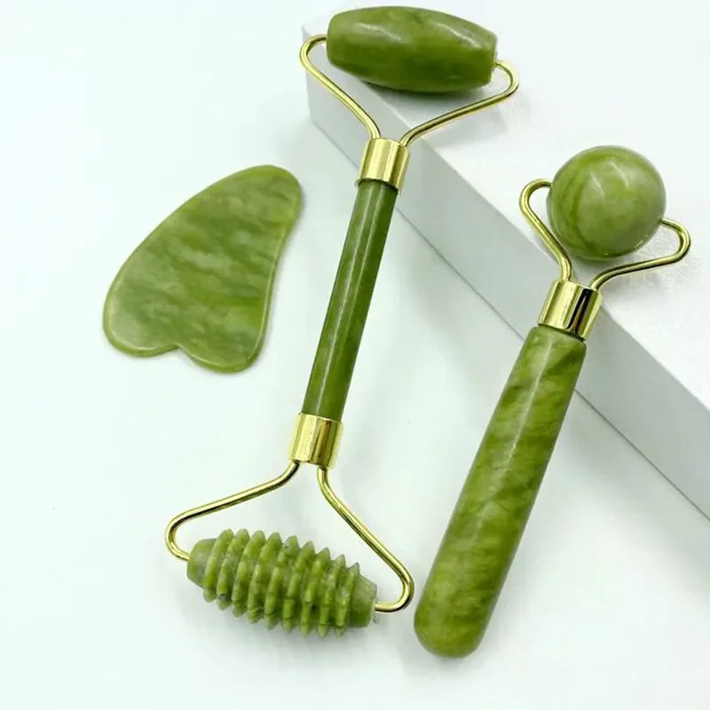 Natural Jade Roller Massager for Face Body Back Foot Massage