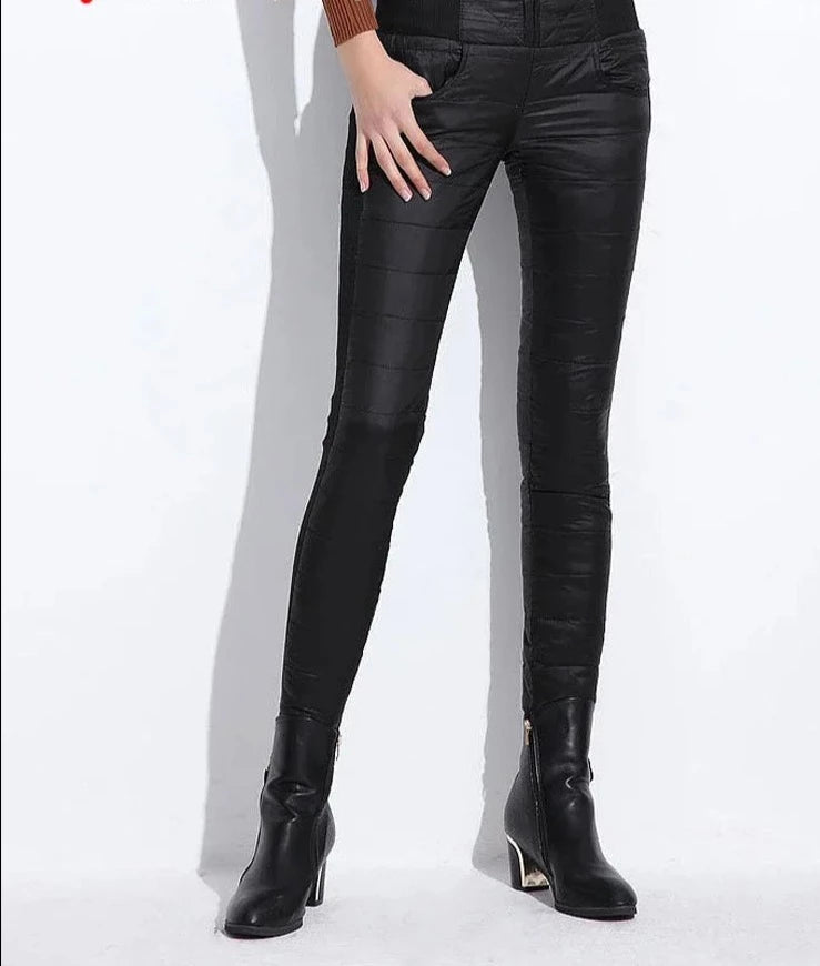 Pants Velvet Trousers Thickening Slim Thermal Female Warm Trousers Legging High Waist Pants