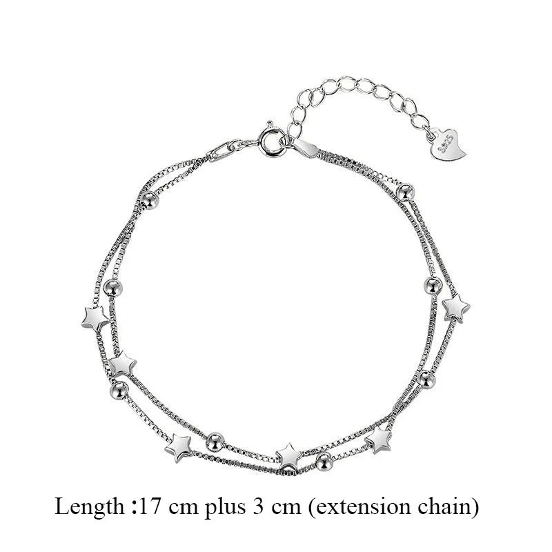 Sterling Silver Vintage Luxury Woman Bracelet