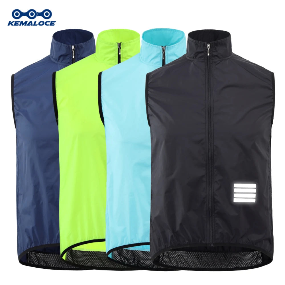 Cycling Vest Wind Navy Blue Men Sleeveless Bicycle Gilet Black Lightweight Outdoor