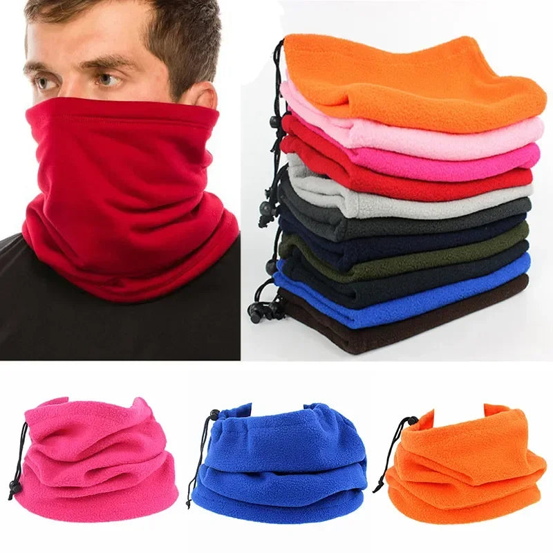 Fleece Warm Winter Windproof Neck Tube Scarf for Men Women