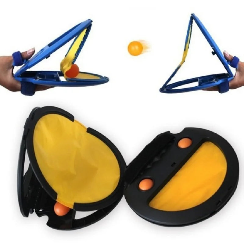 Outdoor Games Parent-Child Throwing and Catching Ball Sports Fitness Hand Grasping The Ball Racket