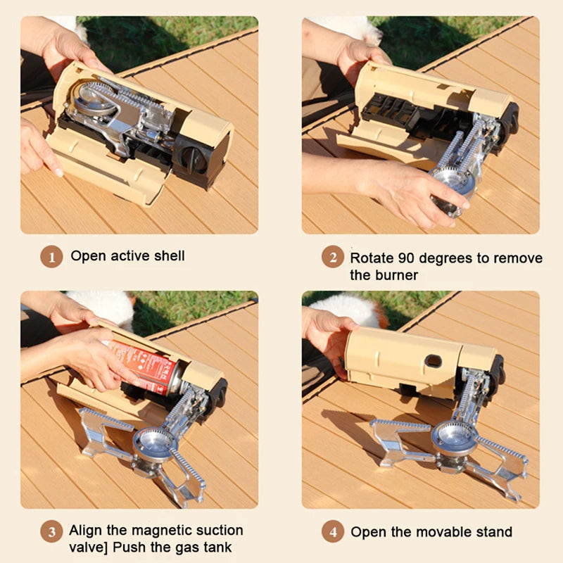 Camping Cassette Stoves Portable Folding Camping Gas Stove Camp Gases Burners Stoves