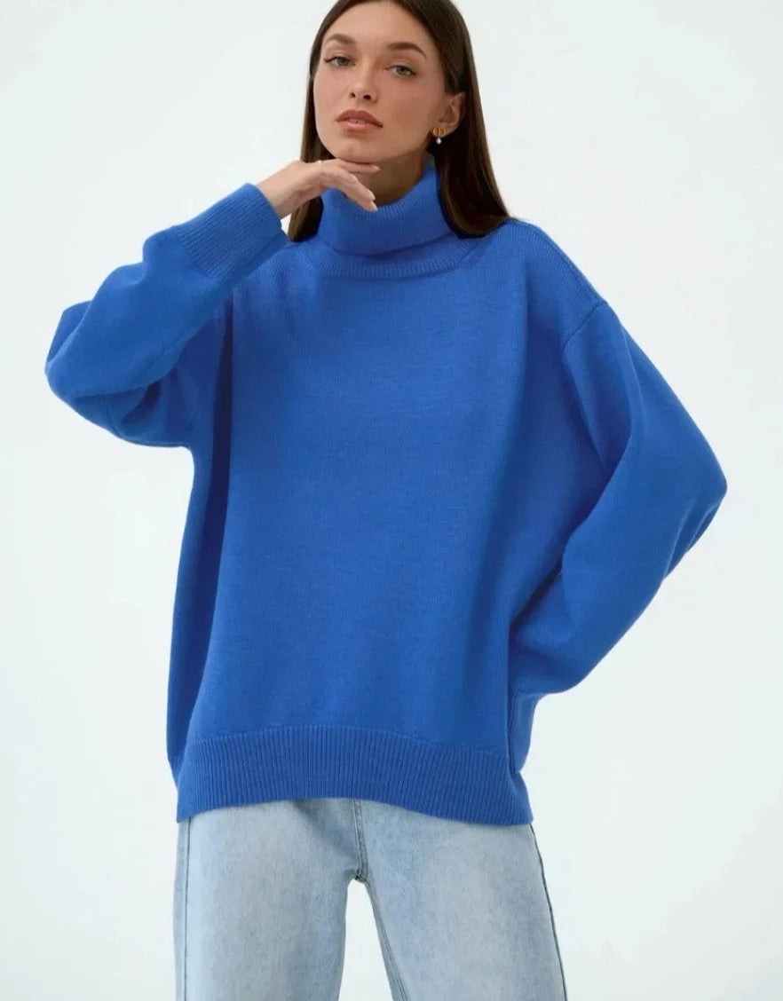 Thick Warm Pullover Top Oversized Casual Loose Knitted Jumper Female Pull