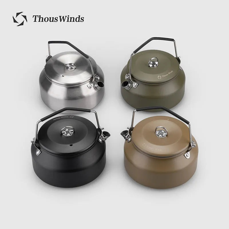 Outdoor Camping Kettle Portable Hiking Cookware Utensils Ultralight Coffee Water Kettle Tourist