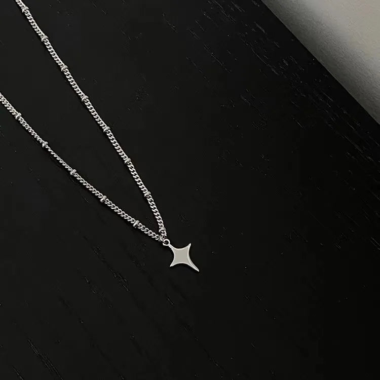 Star Hollow Choker Necklace Pendant Neck for Women Men&