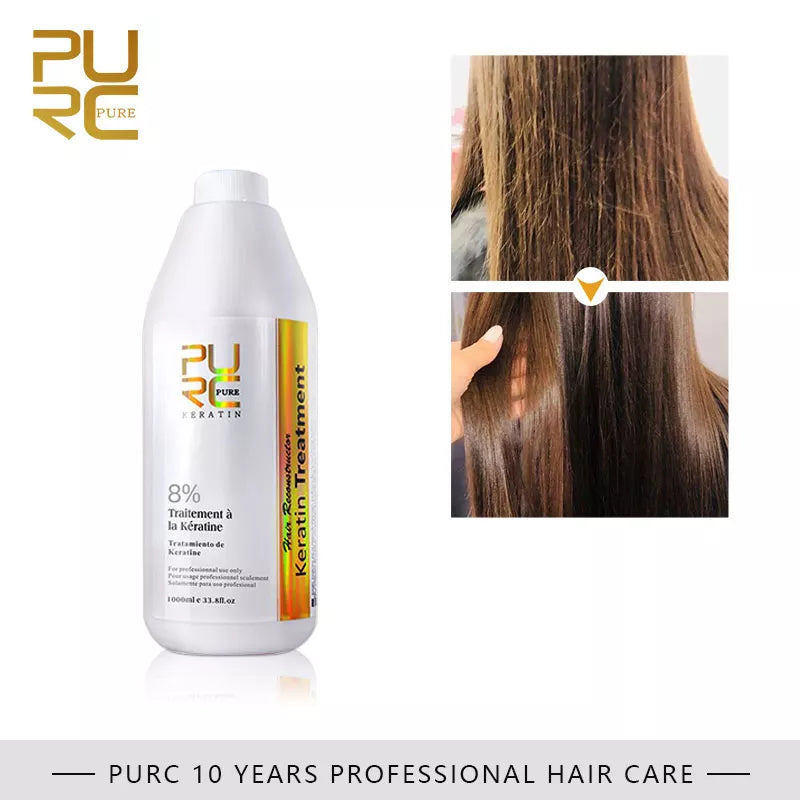 Keratin Hair Treatment Formalin Pure Keratin Straightening Smoothing for Hair Hot