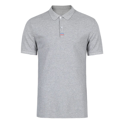 Clothing Men Polo Shirt Men Business Casual Solid Male Polo Shirt Short Sleeve